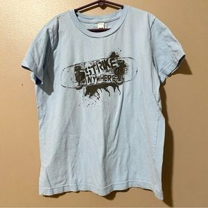 Kids Strike Anywhere Skateboard Hardcore Shirt